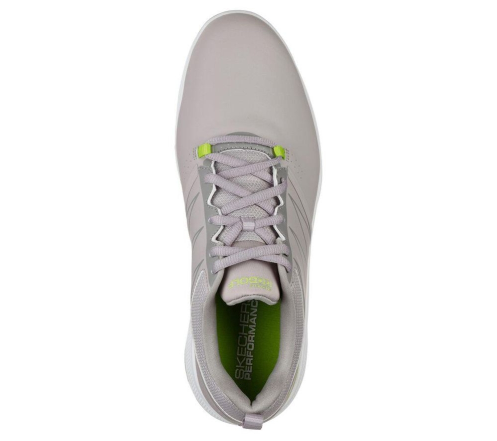 Skechers GO GOLF Torque Men's Golf Shoes Grey Yellow | YGAO21703