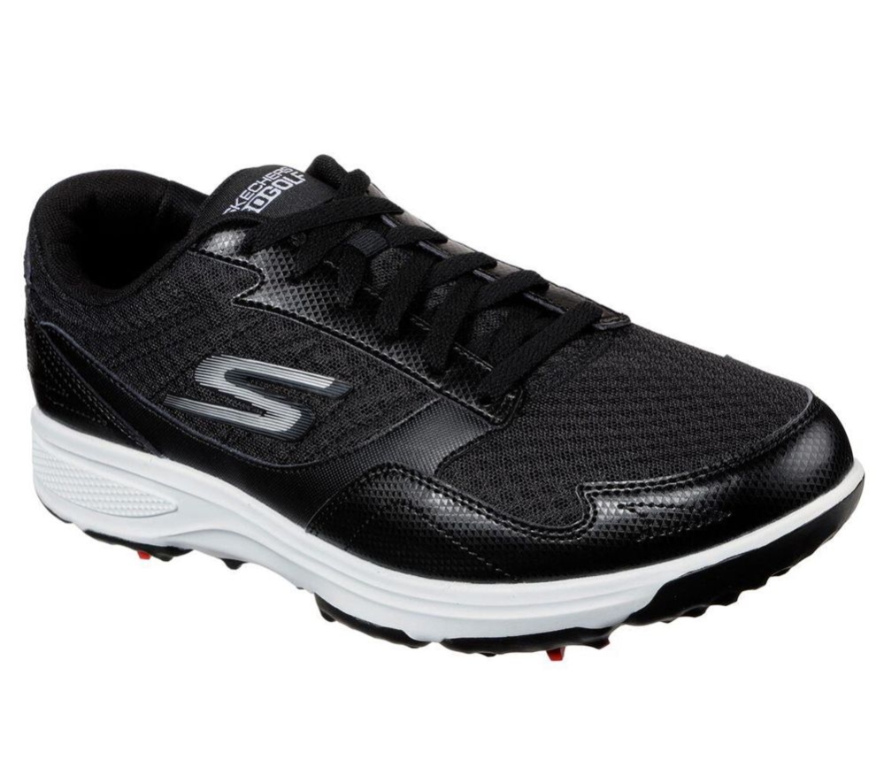 Skechers GO GOLF Torque - Sport RF Men\'s Golf Shoes Black White | DNQF43627