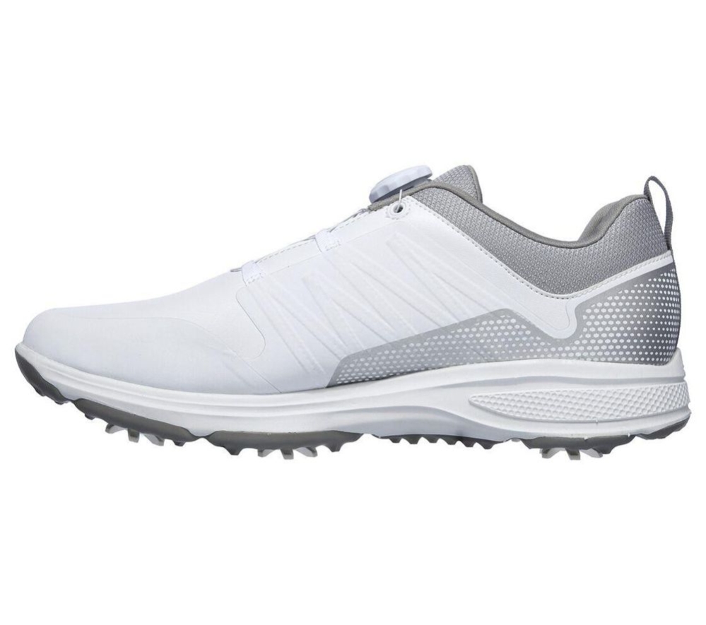 Skechers GO GOLF Torque - Twist Men's Golf Shoes White Grey | PCOV35608