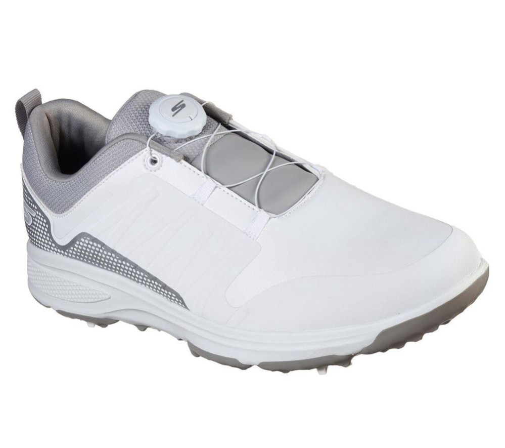 Skechers GO GOLF Torque - Twist Men\'s Golf Shoes White Grey | PCOV35608