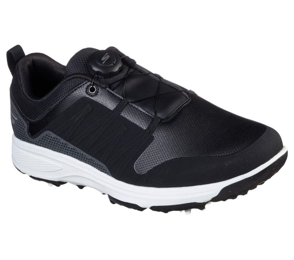 Skechers GO GOLF Torque - Twist Men\'s Golf Shoes Black White | SIPM57620