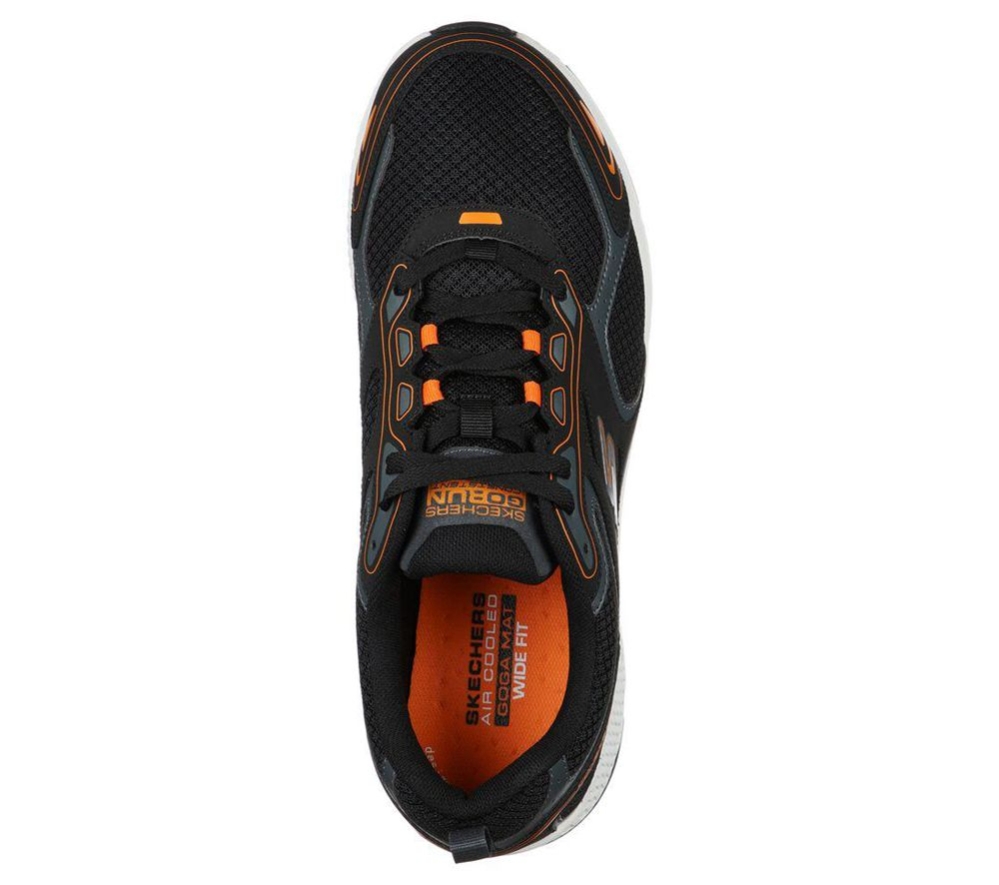 Skechers GOrun Consistent Men's Running Shoes Black Orange | TNRO59340