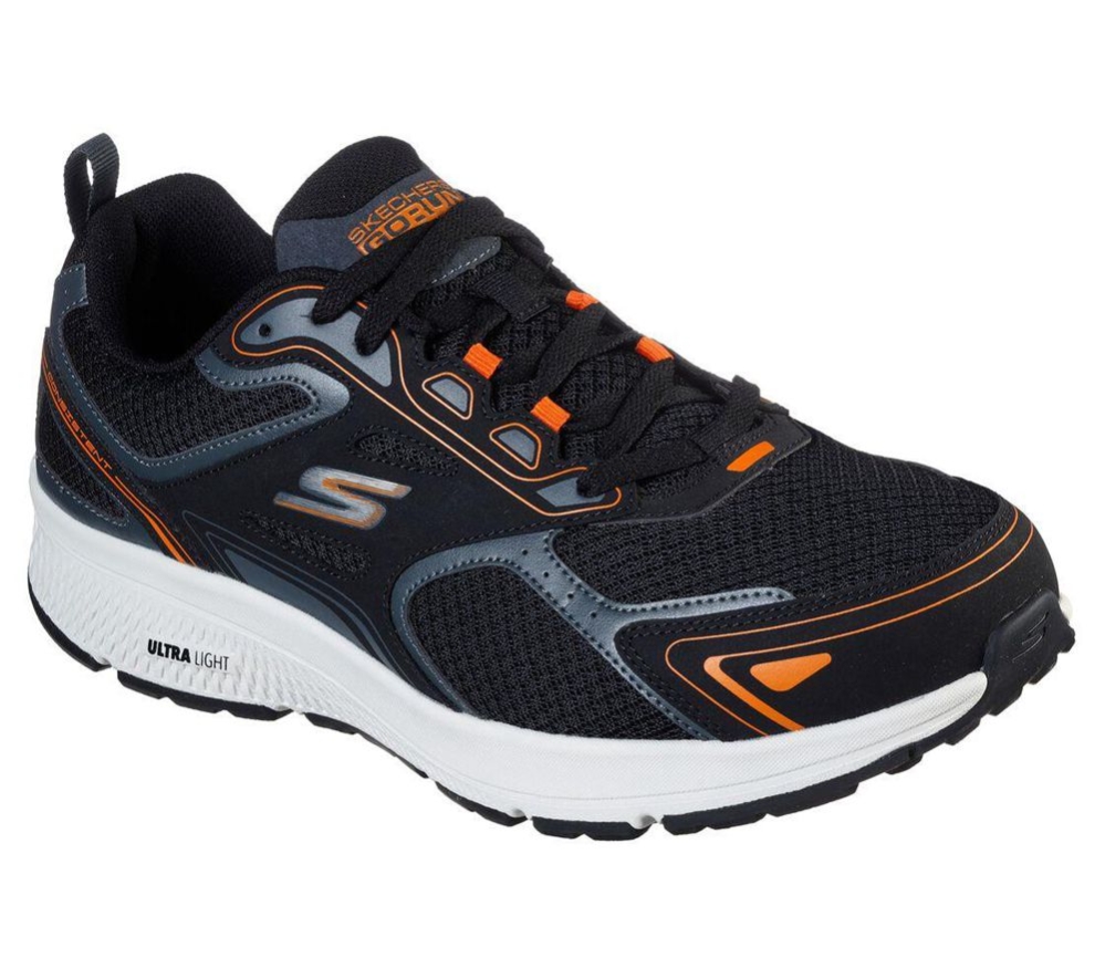 Skechers GOrun Consistent Men\'s Running Shoes Black Orange | TNRO59340