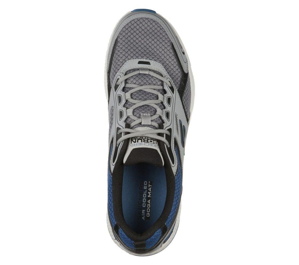 Skechers GOrun Consistent - Vestige Men's Running Shoes Grey Blue | OQXG78421