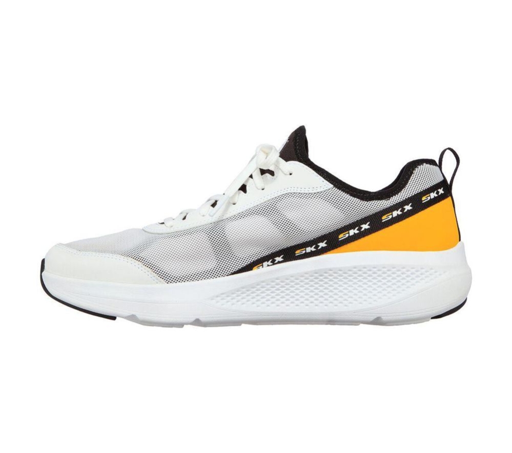 Skechers GOrun Elevate - Accelerate Men's Running Shoes White Black Yellow | YILS47158