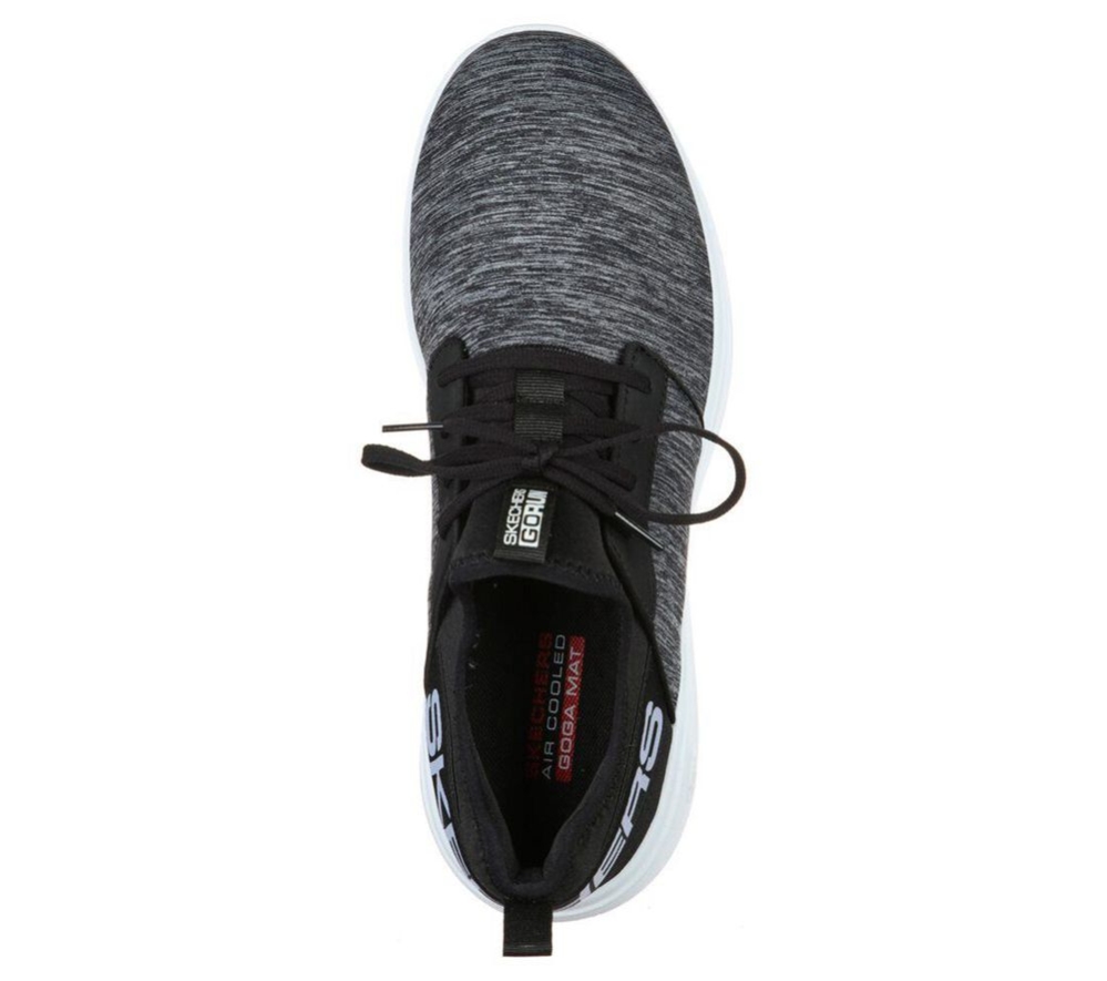 Skechers GOrun Fast - Alulight Men's Running Shoes Grey Black White | EAON07254