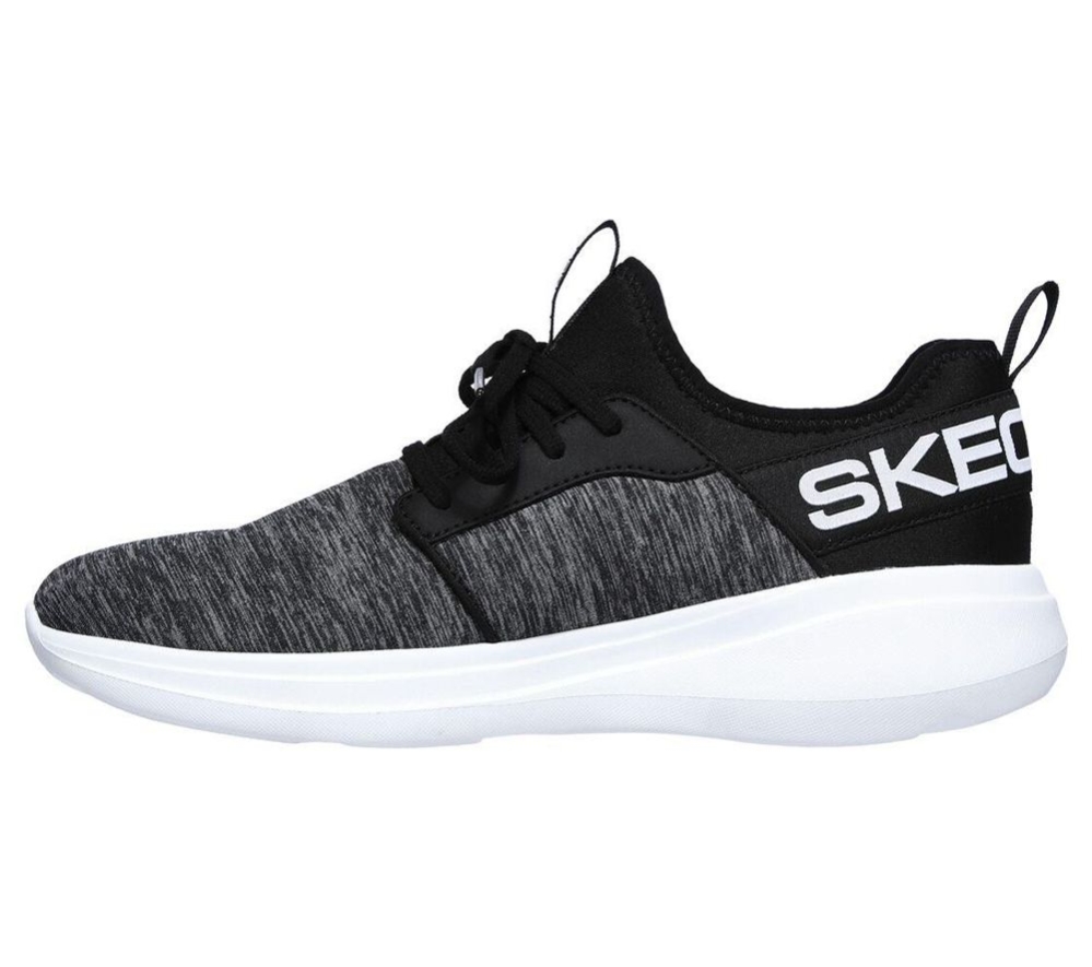 Skechers GOrun Fast - Alulight Men's Running Shoes Grey Black White | EAON07254