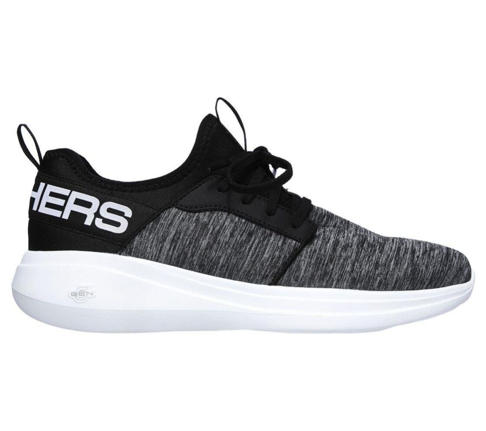 Skechers GOrun Fast - Alulight Men's Running Shoes Grey Black White | EAON07254