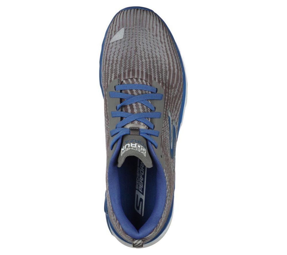 Skechers GOrun Forza 4 Hyper Men's Running Shoes Grey Blue | RIFV05298