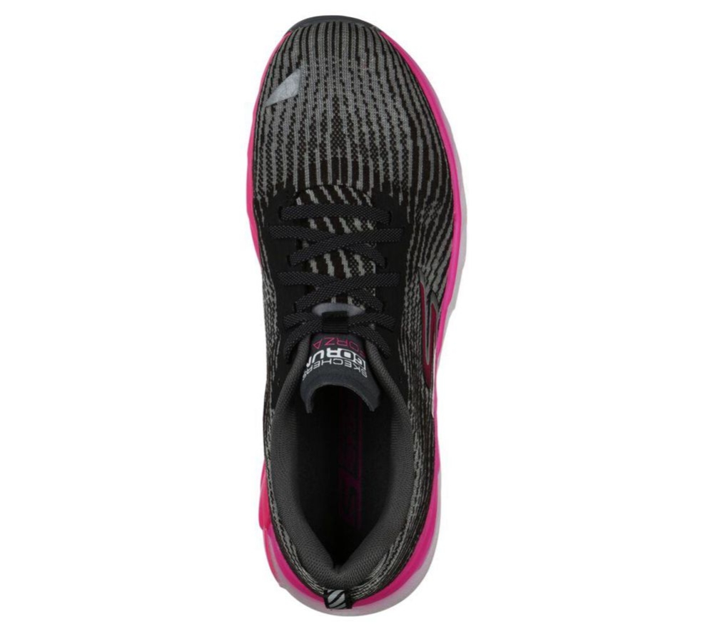 Skechers GOrun Forza 4 Hyper Women's Running Shoes Black Grey Pink | QVTC59021