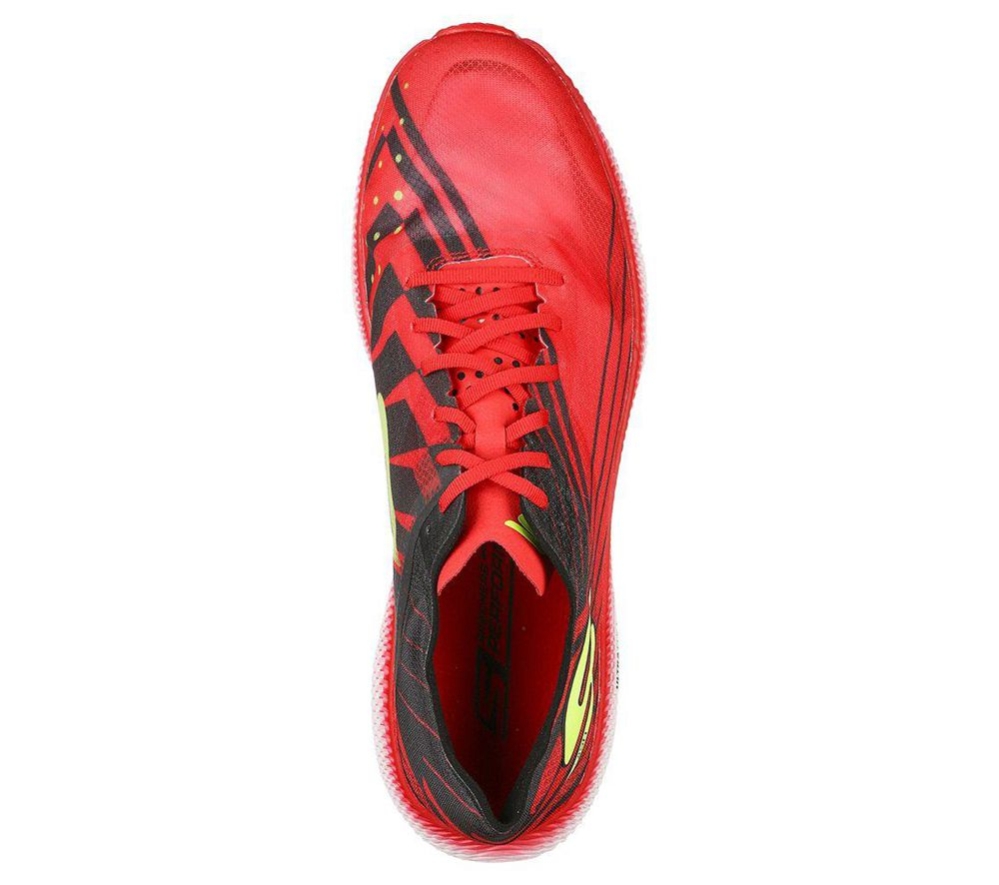 Skechers GOrun Horizon - Vanish 2 Men's Running Shoes Red Black Yellow | HPBJ93742