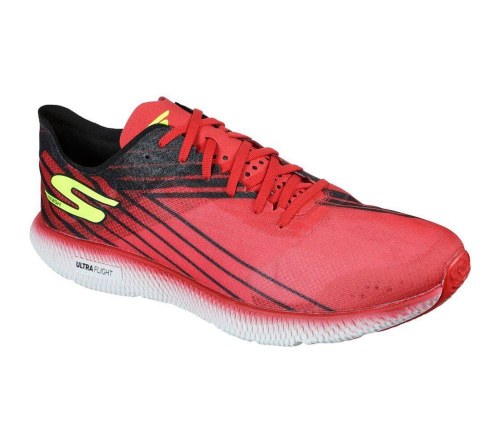 Skechers GOrun Horizon - Vanish 2 Men\'s Running Shoes Red Black Yellow | HPBJ93742