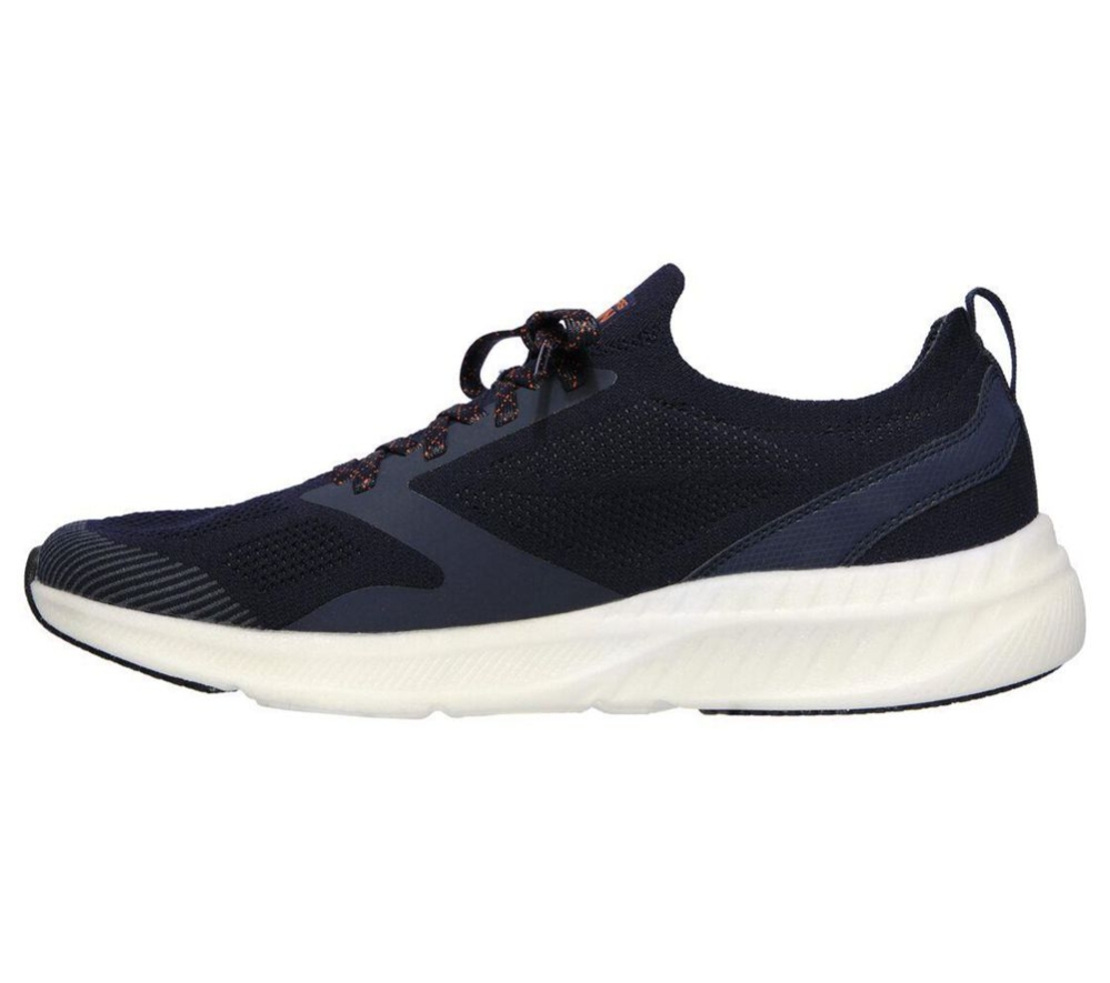 Skechers GOrun Hyper Burst Men's Running Shoes Navy Orange | XLPC25794