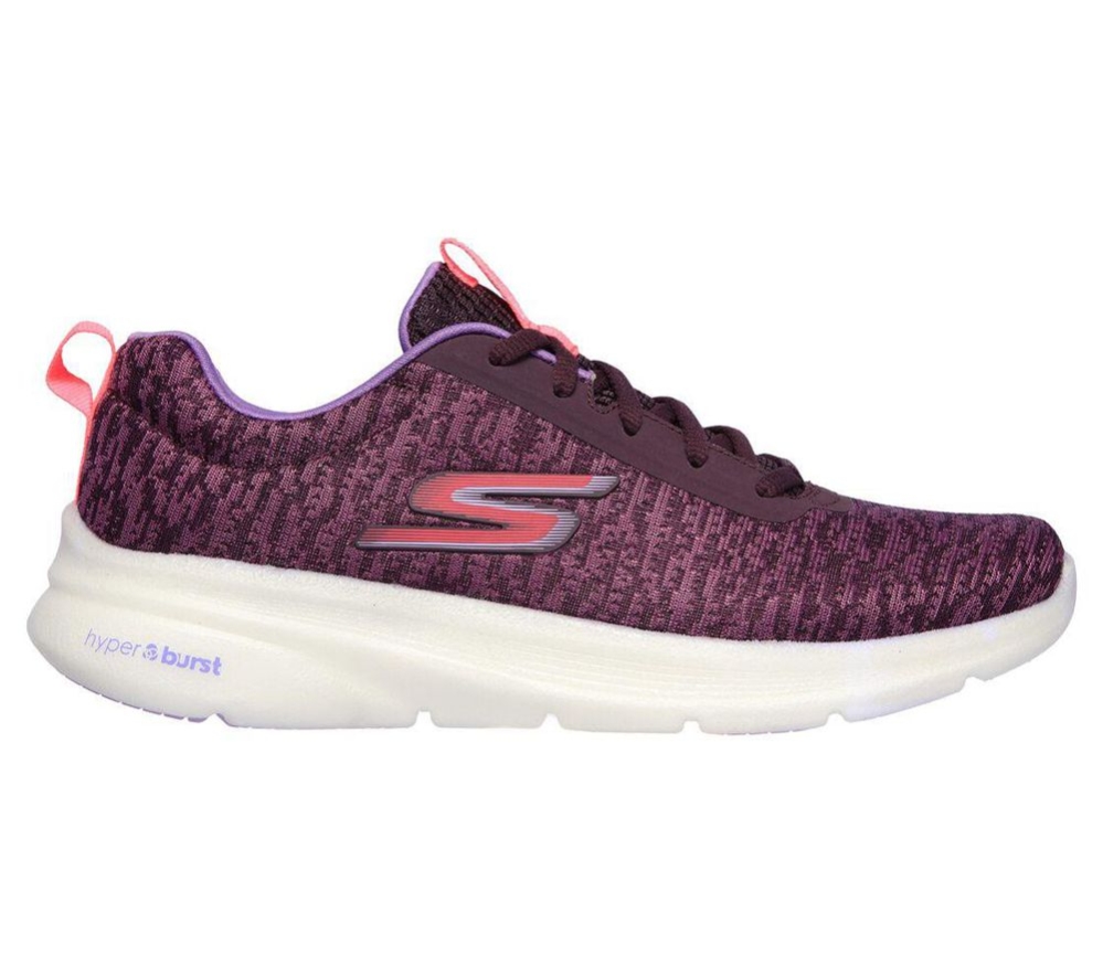 Skechers GOrun Hyper Pillars - Fuse Women's Running Shoes Purple Pink | JRXS87240