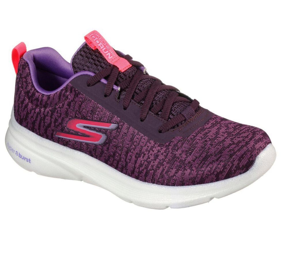 Skechers GOrun Hyper Pillars - Fuse Women\'s Running Shoes Purple Pink | JRXS87240