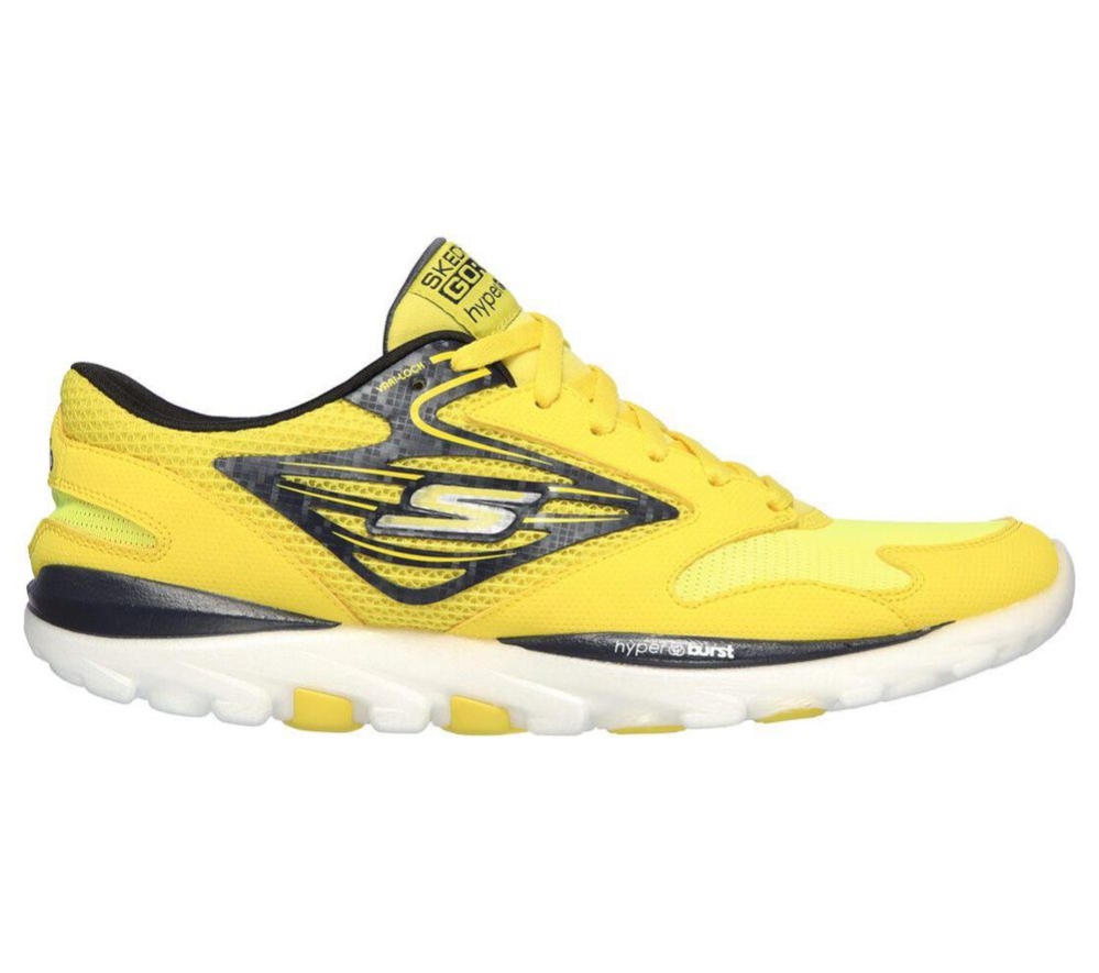 Skechers GOrun OG Hyper Men's Running Shoes Yellow Black | NTGZ47831