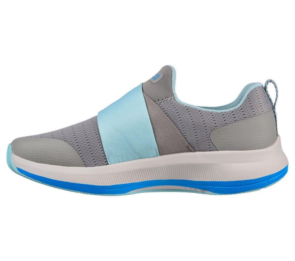 Skechers GOrun Pulse - Bold Venture Women's Running Shoes Grey Blue | FAID62039