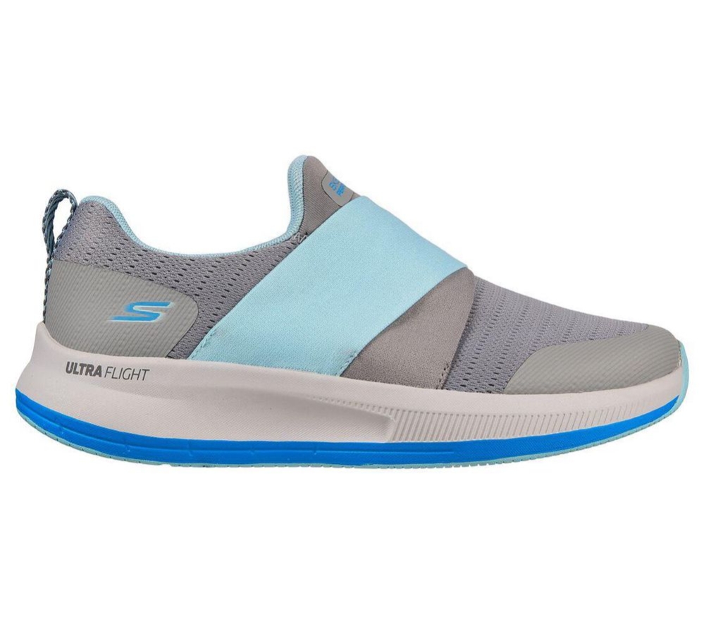 Skechers GOrun Pulse - Bold Venture Women's Running Shoes Grey Blue | FAID62039