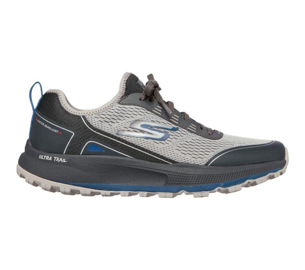 Skechers GOrun Pulse Trail - Expedition Men's Trail Running Shoes Grey Black | DANG78023