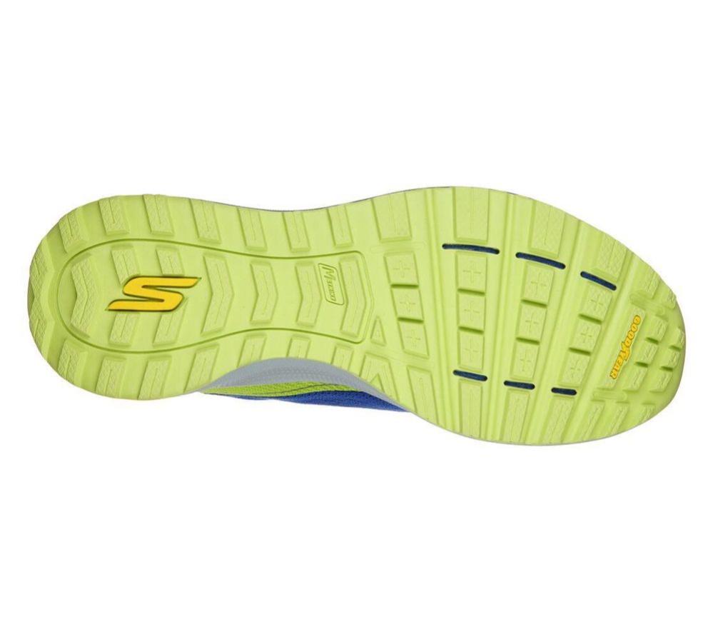 Skechers GOrun Pulse Trail - Expedition Men's Trail Running Shoes Blue Yellow Black | LDZU04652