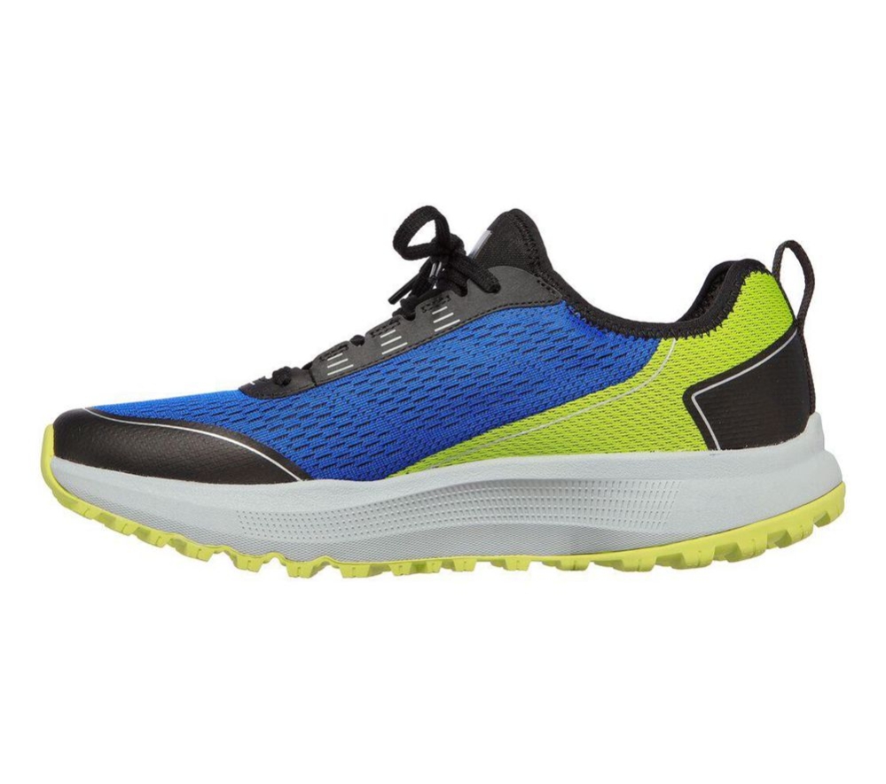 Skechers GOrun Pulse Trail - Expedition Men's Trail Running Shoes Blue Yellow Black | LDZU04652