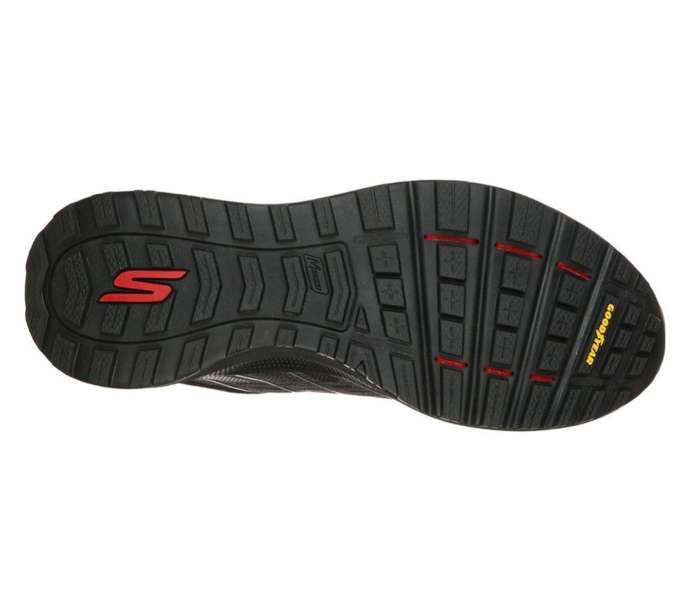 Skechers GOrun Pulse Trail - Swift Range Men's Trail Running Shoes Black Grey | FDGX52839