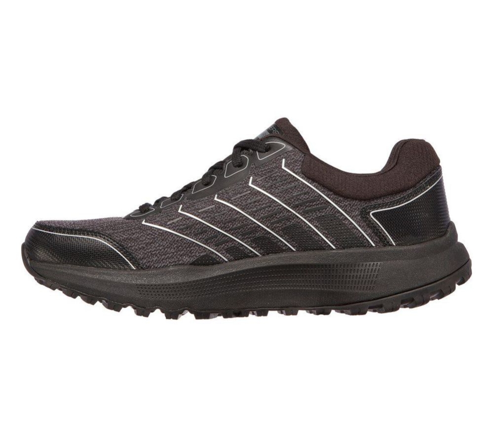 Skechers GOrun Pulse Trail - Swift Range Men's Trail Running Shoes Black Grey | FDGX52839