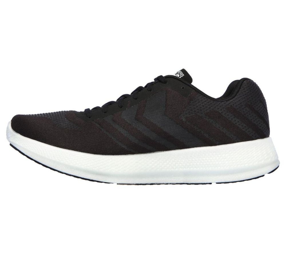 Skechers GOrun Razor+ Men's Running Shoes Black White | XGFA42093