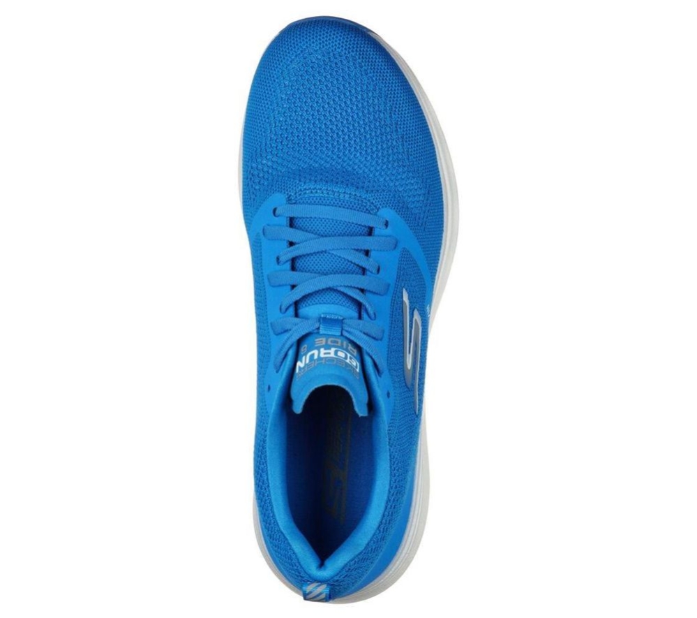 Skechers GOrun Ride 8 Hyper Men's Running Shoes Blue | RDET67904