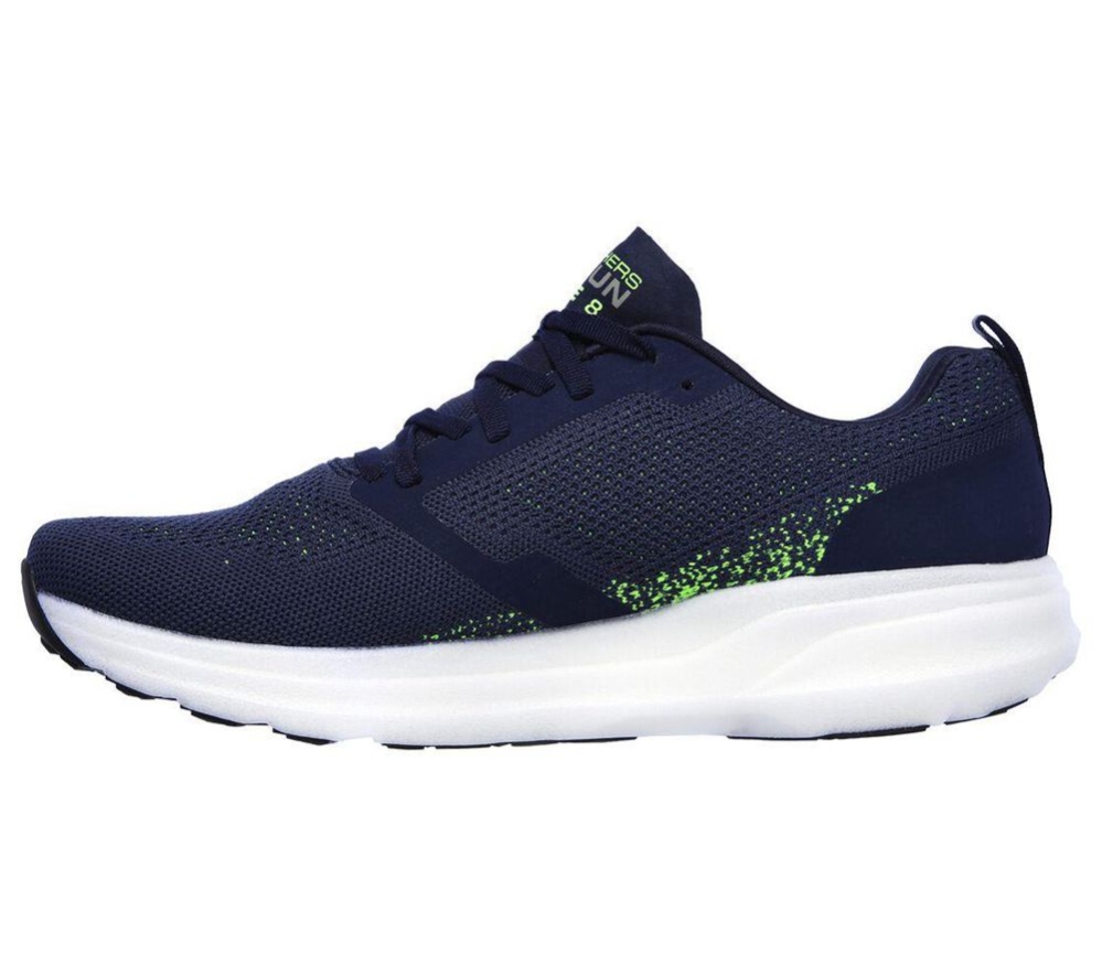 Skechers GOrun Ride 8 Hyper Men's Running Shoes Navy Green | WNEH63918