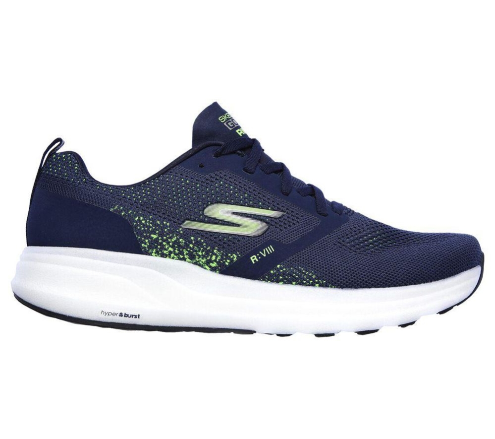 Skechers GOrun Ride 8 Hyper Men's Running Shoes Navy Green | WNEH63918