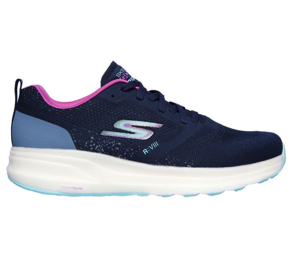 Skechers GOrun Ride 8 Hyper Women's Running Shoes Navy Multicolor | XBQS45091