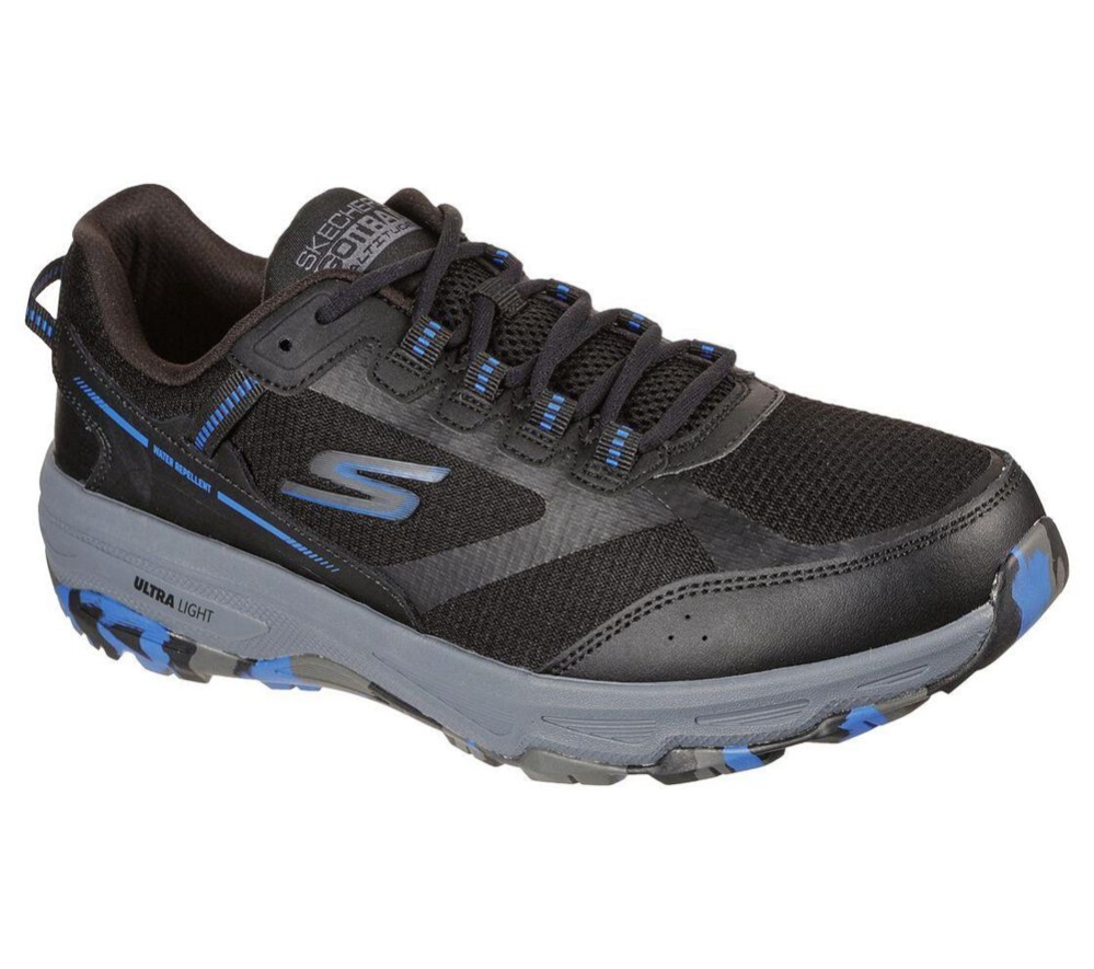 Skechers GOrun Trail Altitude - Marble Rock Men\'s Trail Running Shoes Black Blue | MKGS20368