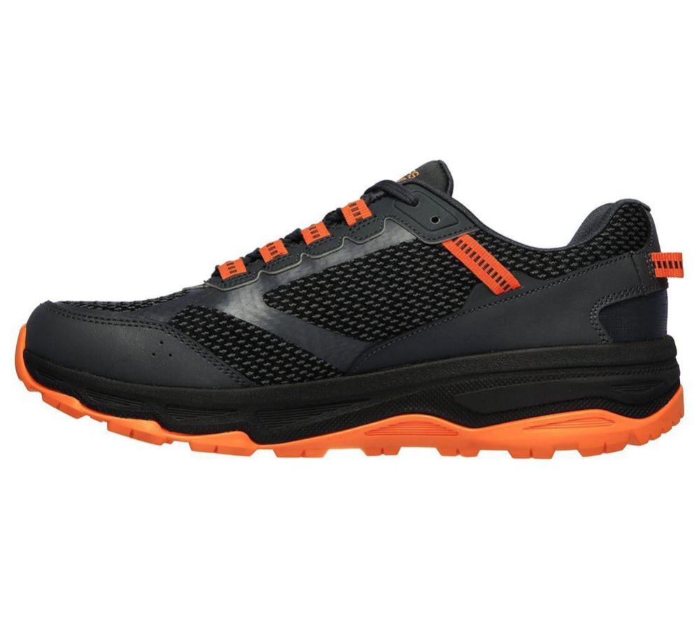Skechers GOrun Trail Altitude Men's Trail Running Shoes Grey Orange | JCED63719
