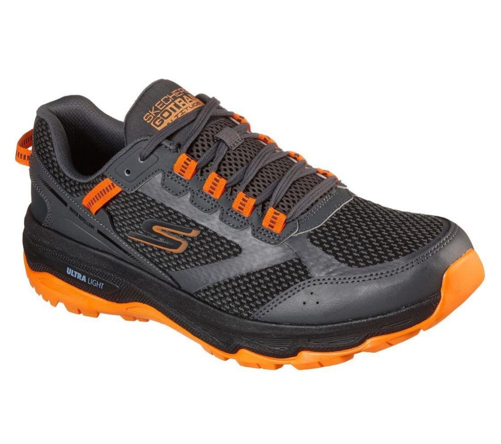 Skechers GOrun Trail Altitude Men\'s Trail Running Shoes Grey Orange | JCED63719