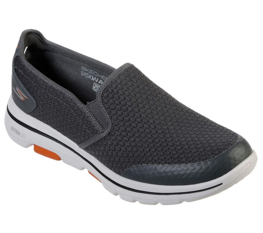 Skechers GOwalk 5 - Apprize Men\'s Walking Shoes Grey | IPZC57429