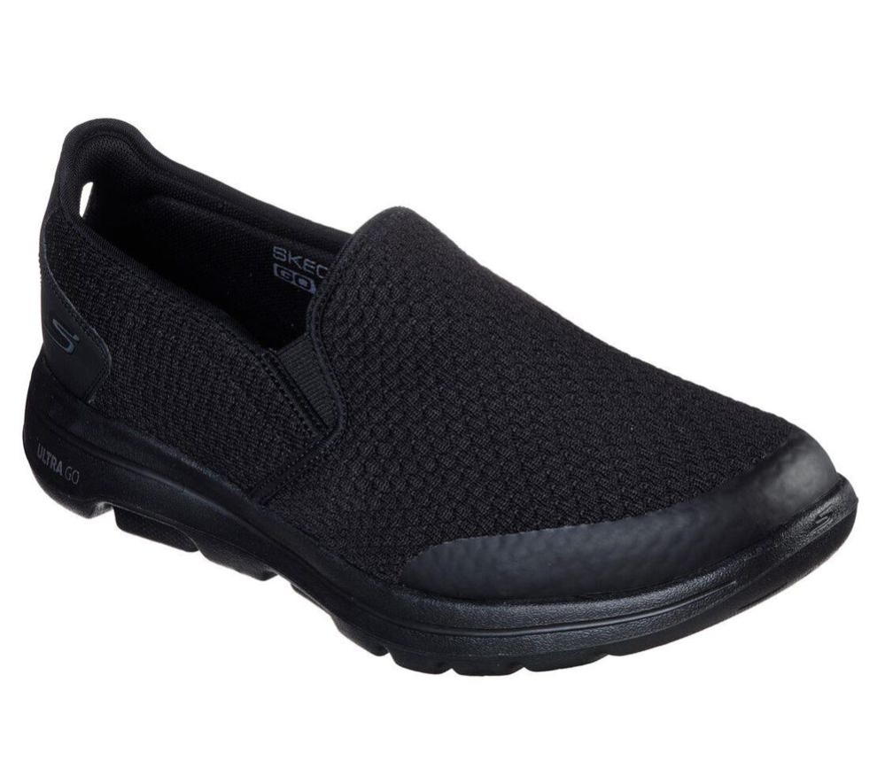 Skechers GOwalk 5 - Apprize Men\'s Walking Shoes Black | IZKO97261