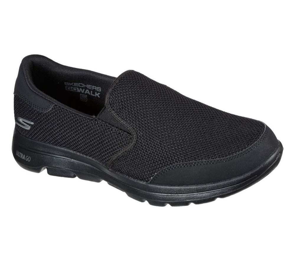 Skechers GOwalk 5 - Beeline Men\'s Walking Shoes Black | ATVU13586