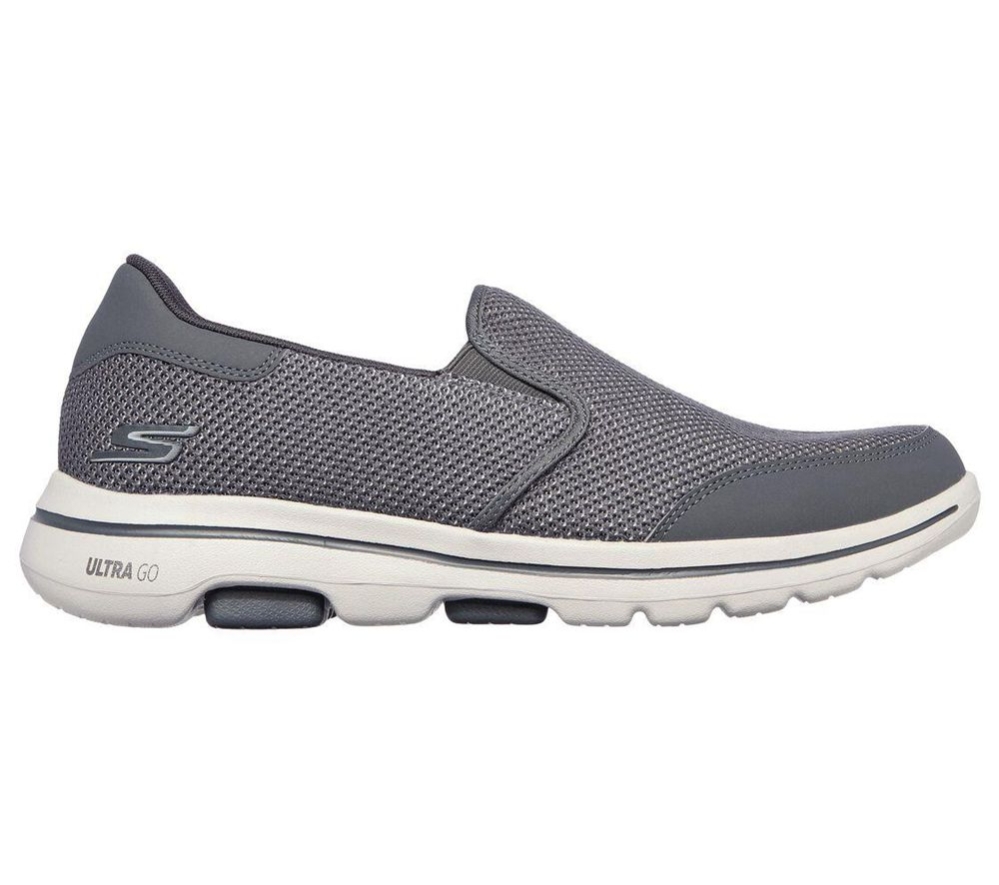 Skechers GOwalk 5 - Beeline Men's Walking Shoes Grey | KASF34802