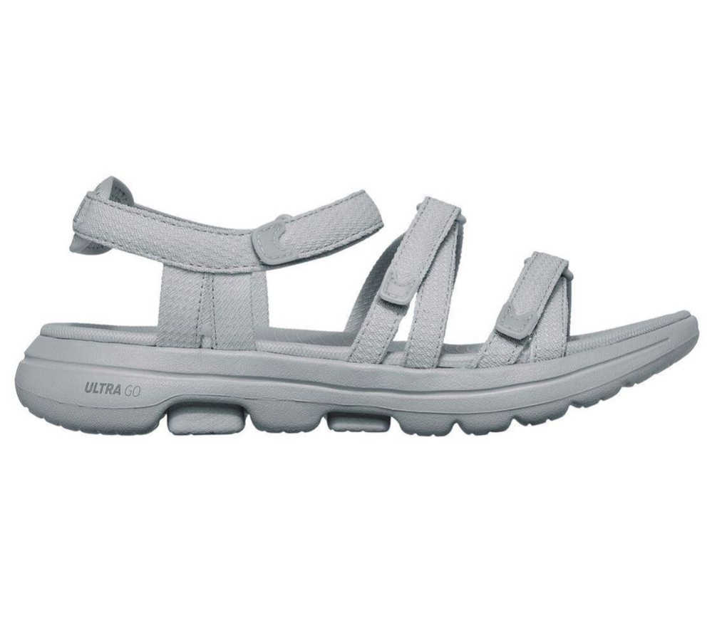 Skechers GOwalk 5 - Harmony Women's Sandals Grey | ERVC48126