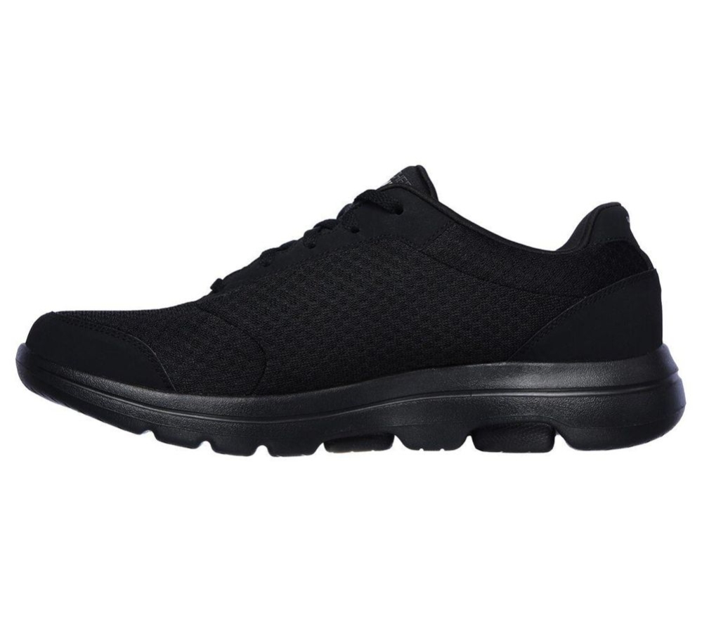 Skechers GOwalk 5 - Qualify Men's Walking Shoes Black | WIJL83594