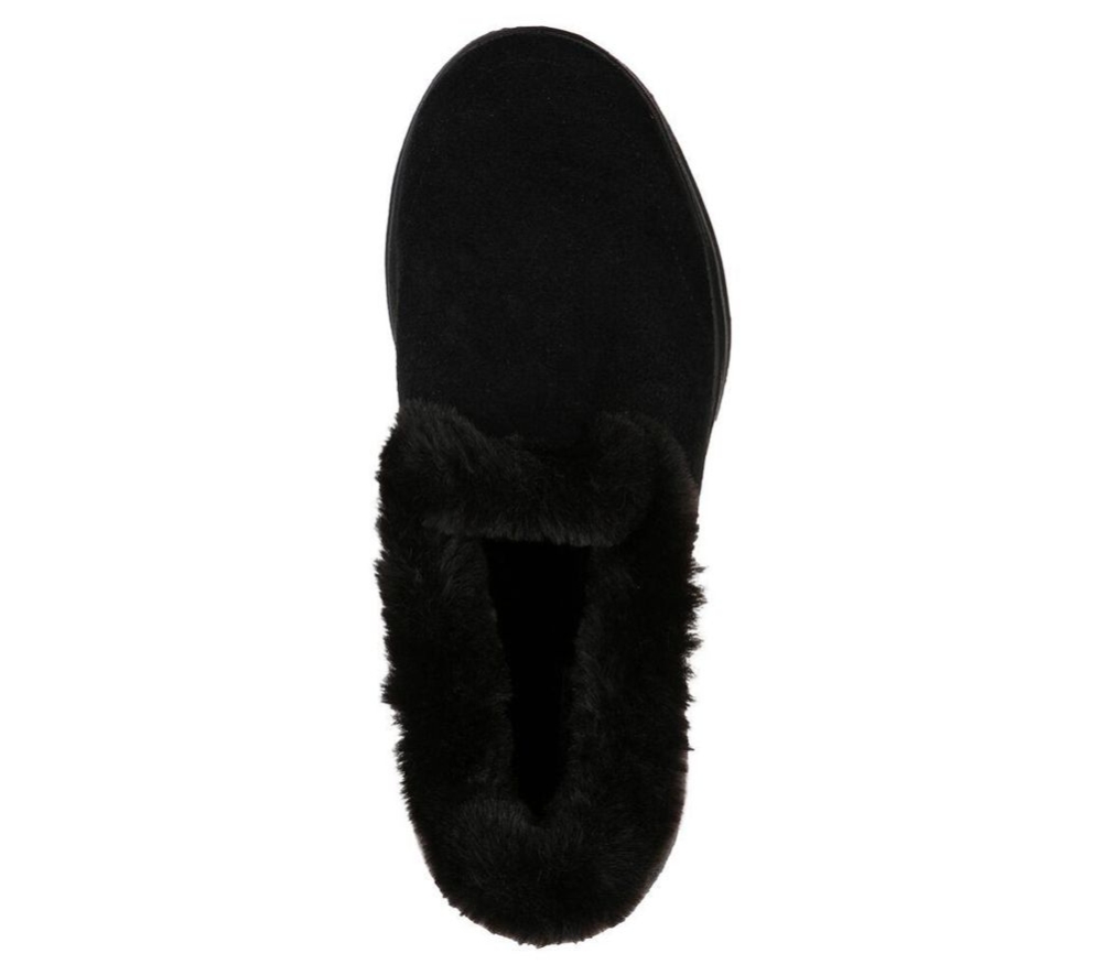 Skechers GOwalk 5 - Toasty Women's Slippers Black | YSEC60815