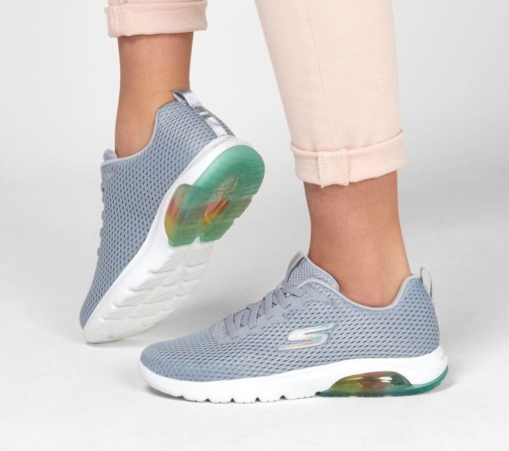 Skechers GOwalk Air - Whirl Women's Walking Shoes Grey | SRDA81739