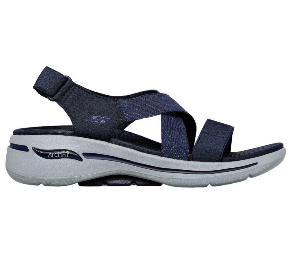 Skechers GOwalk Arch Fit - Astonish Women's Sandals Navy | JSYD19627
