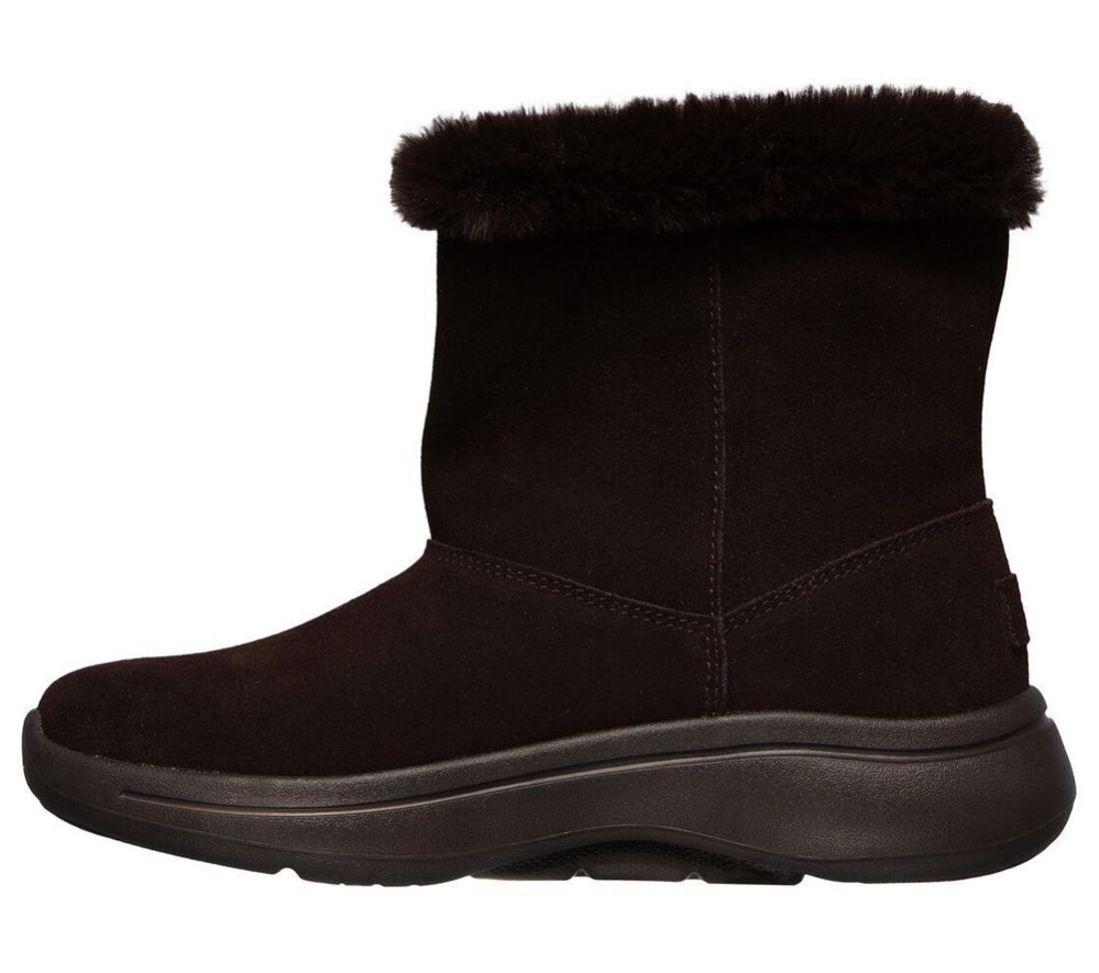 Skechers GOwalk Arch Fit - Embrace Women's Winter Boots Brown | CDTY06854