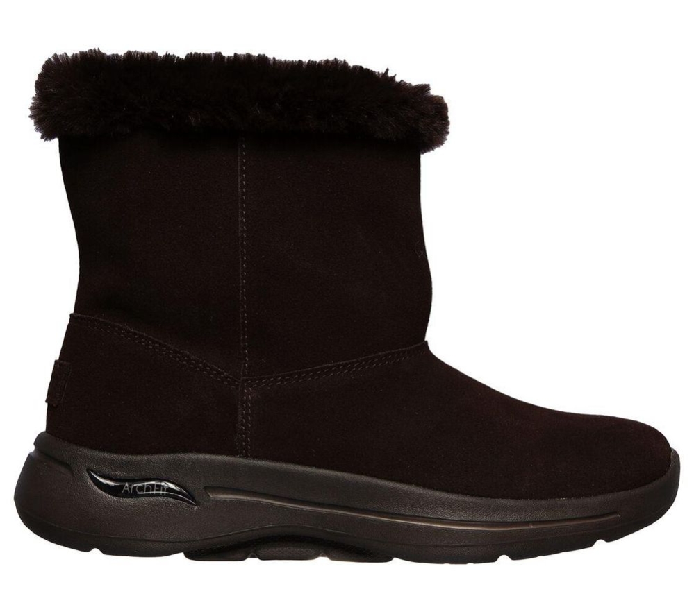 Skechers GOwalk Arch Fit - Embrace Women's Winter Boots Brown | CDTY06854