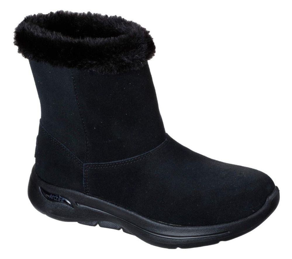 Skechers GOwalk Arch Fit - Embrace Women\'s Winter Boots Black | CERV95160