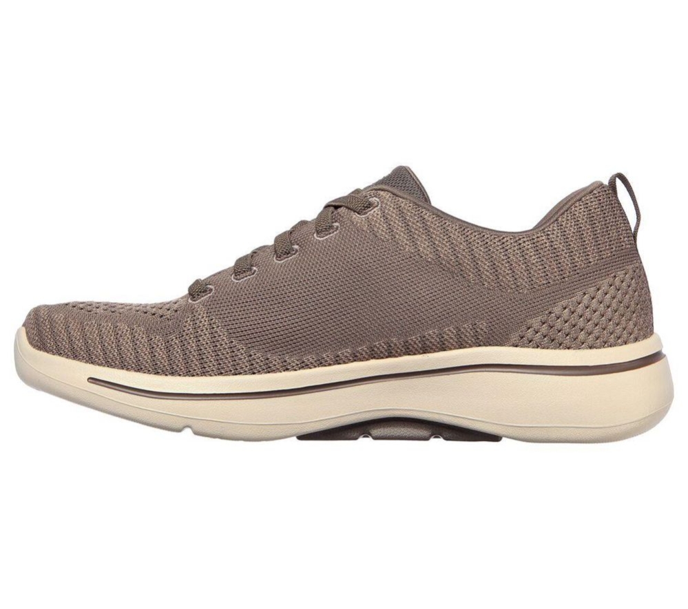 Skechers GOwalk Arch Fit - Grand Select Men's Walking Shoes Grey | HQIG51029