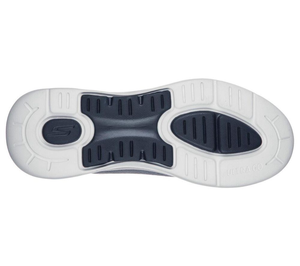 Skechers GOwalk Arch Fit - Idyllic Men's Walking Shoes Grey Navy | GVHT97452