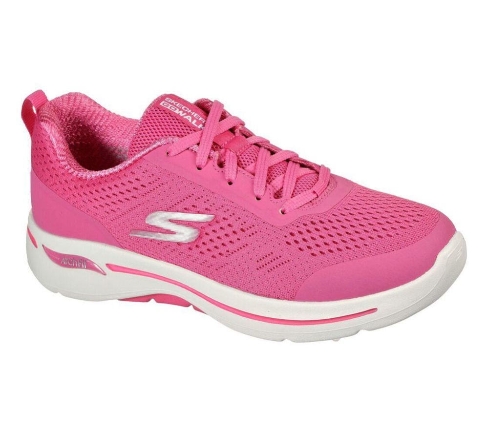 Skechers GOwalk Arch Fit - Motion Breeze Women\'s Walking Shoes Pink | ULCR05871